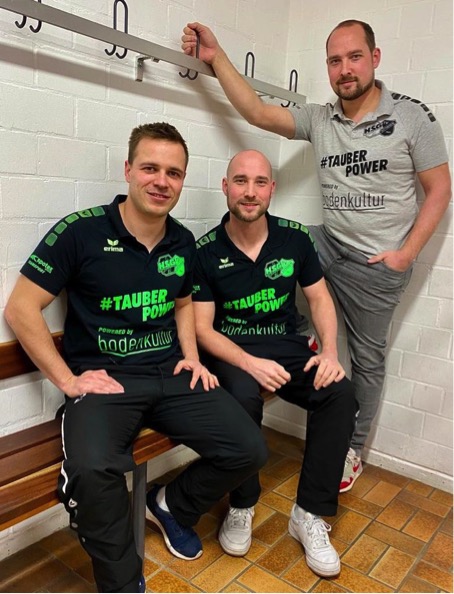 Dieses Trio leitet ab dieser Saison die sportlichen Geschicke bei den HSG-Herren. Von links Co-Trainer Philipp König, Trainer Martin Keupp, Sportlicher Leiter Thomas Keupp.