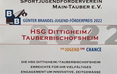 Die HSG-Fanzone belegt den vierten Platz des Günter Brandel-Jugendförderpreises 2022